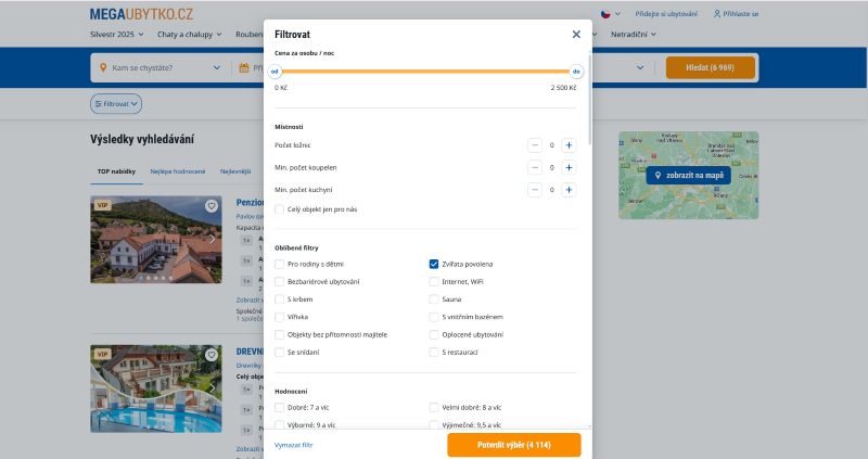 Ubytování se štěnětem